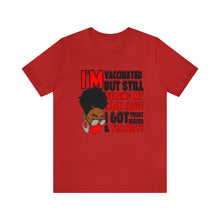 Load image into Gallery viewer, I'm Vaccinated red Short Sleeve Tee