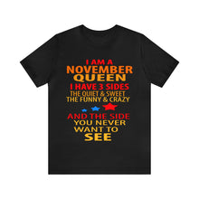 Load image into Gallery viewer, November Queen stars Short Sleeve Tee