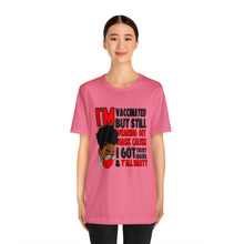 Load image into Gallery viewer, I'm Vaccinated red Short Sleeve Tee