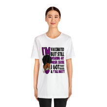 Load image into Gallery viewer, I'm Vaccinated purp Short Sleeve Tee