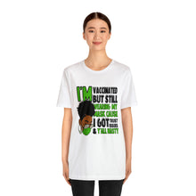 Load image into Gallery viewer, I'm Vaccinated green Short Sleeve Tee
