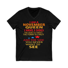 Load image into Gallery viewer, November Queen stars V-Neck Tee