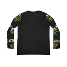 Load image into Gallery viewer, Blackity Black Graphic V-Neck Long Sleeve — "I'm Black Everyday, But Today I'm Blackity Black"
