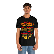 Load image into Gallery viewer, November Queen stars Short Sleeve Tee