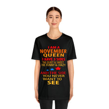 Load image into Gallery viewer, November Queen stars Short Sleeve Tee