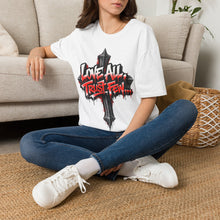 Load image into Gallery viewer, Love All Trust Few T‑Shirt — Gothic Cross Graphic Tee