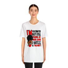 Load image into Gallery viewer, I'm Vaccinated red Short Sleeve Tee