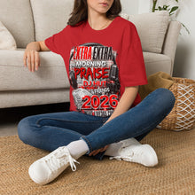 Load image into Gallery viewer, T-Shirt — "Extra Extra The Morning Praise" Radio DJ 2026 Graphic Tee