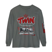Load image into Gallery viewer, Twin Fist Bump Long Sleeve Tee — Streetwear Graphic Shirt