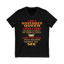 Load image into Gallery viewer, November Queen V-Neck Tee
