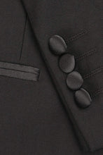 Load image into Gallery viewer, "Milan" Black Tuxedo Jacket Peak (Separates)