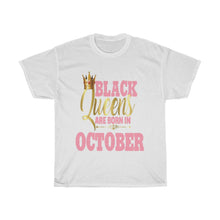Load image into Gallery viewer, Black Queen October Cotton Tee