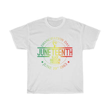 Load image into Gallery viewer, Emancipation Day/ J19th Flag 2s Unisex Cotton Tee