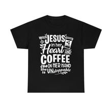 Load image into Gallery viewer, With Jesus in Her Heart Cotton Tee
