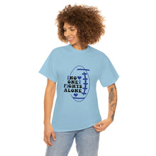 Load image into Gallery viewer, No One Fights Alone Colon Cancer Awareness Cotton Tee