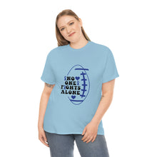 Load image into Gallery viewer, No One Fights Alone Colon Cancer Awareness Cotton Tee