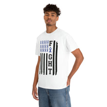 Load image into Gallery viewer, Colon Cancer Awareness FLAG Cotton Tee