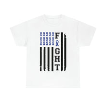 Load image into Gallery viewer, Colon Cancer Awareness FLAG Cotton Tee