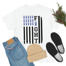 Load image into Gallery viewer, Colon Cancer Awareness FLAG Cotton Tee