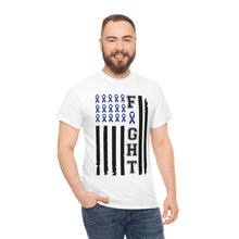 Load image into Gallery viewer, Colon Cancer Awareness FLAG Cotton Tee