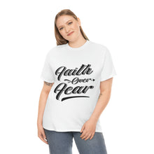 Load image into Gallery viewer, Faith Over Fear Cotton Tee
