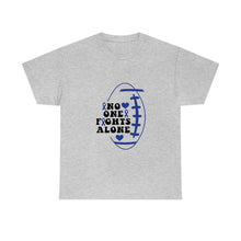 Load image into Gallery viewer, No One Fights Alone Colon Cancer Awareness Cotton Tee