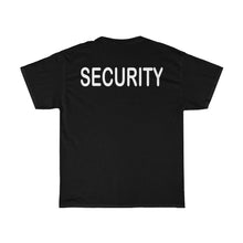 Load image into Gallery viewer, Black Security Heavy Cotton Tee