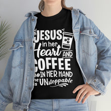 Load image into Gallery viewer, With Jesus in Her Heart Cotton Tee