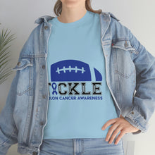 Load image into Gallery viewer, TACKLE Colon Cancer Awareness Cotton Tee