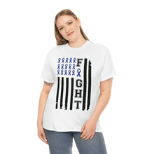 Load image into Gallery viewer, Colon Cancer Awareness FLAG Cotton Tee