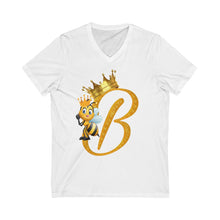 Load image into Gallery viewer, Queen B Jersey Short Sleeve V-Neck Tee