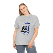 Load image into Gallery viewer, No One Fights Alone Colon Cancer Awareness Cotton Tee
