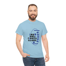 Load image into Gallery viewer, No One Fights Alone Colon Cancer Awareness Cotton Tee