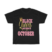 Load image into Gallery viewer, Black Queen October Cotton Tee