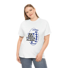 Load image into Gallery viewer, No One Fights Alone Colon Cancer Awareness Cotton Tee