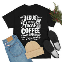 Load image into Gallery viewer, With Jesus in Her Heart Cotton Tee