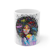 Load image into Gallery viewer, Color Splash Afro Ceramic Mug 11oz