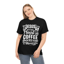 Load image into Gallery viewer, With Jesus in Her Heart Cotton Tee