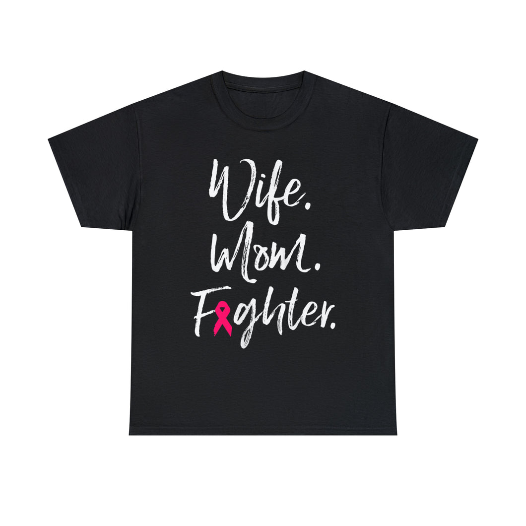 WIFE MOM FIGHTER BCA-28 Cotton Tee