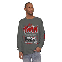 Load image into Gallery viewer, Twin Fist Bump Long Sleeve Tee — Streetwear Graphic Shirt

