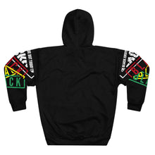 Load image into Gallery viewer, Blackity Blackity Hoodie — Bold Afrocentric Statement Pullover
