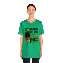 Load image into Gallery viewer, I&#39;m Vaccinated  green Short Sleeve Tee
