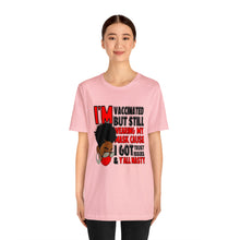 Load image into Gallery viewer, I&#39;m Vaccinated  red Short Sleeve Tee
