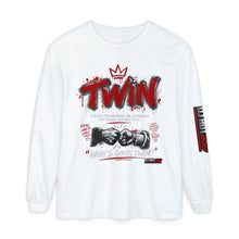 Load image into Gallery viewer, Twin Fist Bump Long Sleeve Tee — Streetwear Graphic Shirt
