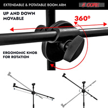 Load image into Gallery viewer, 5Core Tripod Mic Stand Adjustable Heavy Duty Floor Holder Microphone Boom Arm 4 PCS
