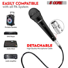 Load image into Gallery viewer, 5Core XLR Microphone Dynamic Mic Karaoke Singing Studio Microfono Handheld Mics
