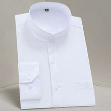 Load image into Gallery viewer, French Cuff Banded Collar Shirt - White 18 34/35
