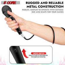 Load image into Gallery viewer, 5Core XLR Microphone Dynamic Mic Karaoke Singing Studio Microfono Handheld Mics

