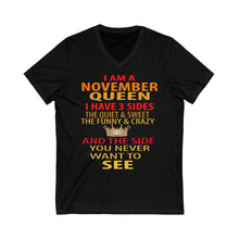 Load image into Gallery viewer, November Queen V-Neck Tee
