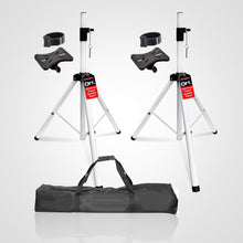 Load image into Gallery viewer, 5Core Speaker Stand Tripod Tall Adjustable 72 Inch DJ Pole Mount Studio Monitor Stands WHITE 2 PK
